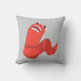 Funny Cartoon Mongolian Death Worm Kissen