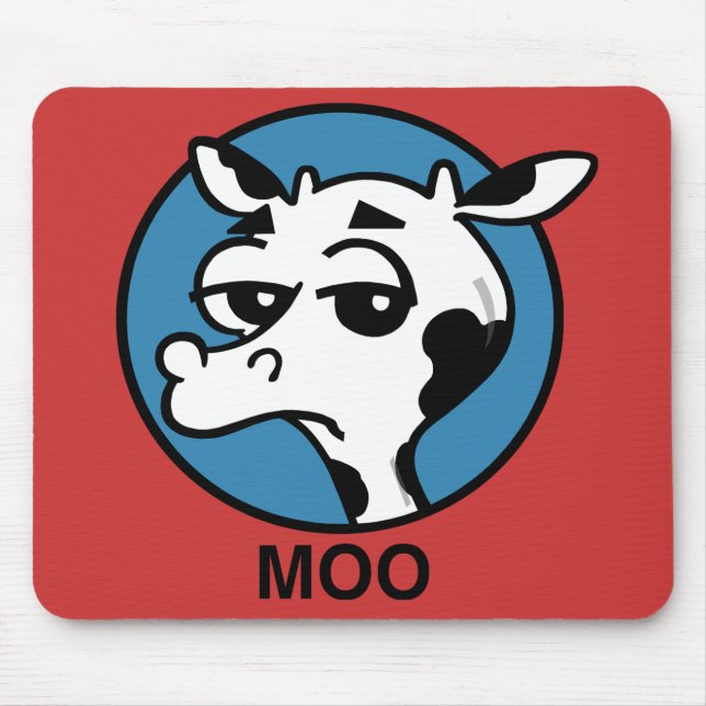 FUNNY CARTOON MOO COW MAUSPAD (Vorne)