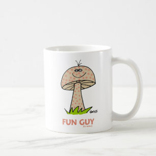 Funny Cartoon Mushroom Fun Typ Meldung auf der Rüc Tasse