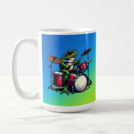 Funny Cartoon Octopus Gitarre spielen Kaffeetasse