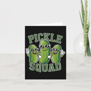 Funny Cartoon Pickles Lover Dill Doe Joke Food Pub Karte