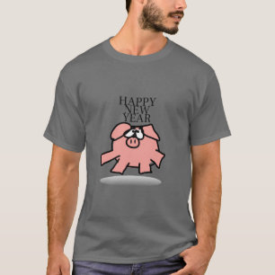 Funny Cartoon Pig Jahr 2019 Man T - Shirt