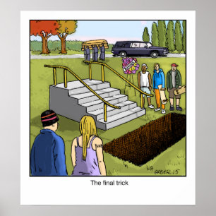 Funny Cartoon Poster - Der letzte Trick