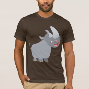 Funny Cartoon Rhino T - Shirt