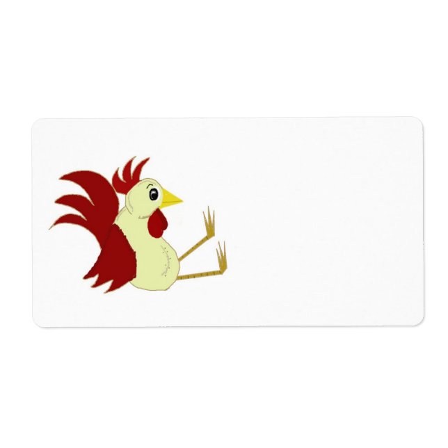 Funny Cartoon Rooster (Vorne)