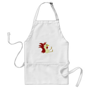 Funny Cartoon Rooster Schürze