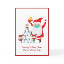 Funny Cartoon Santa mit Maske | Christmas | Covid