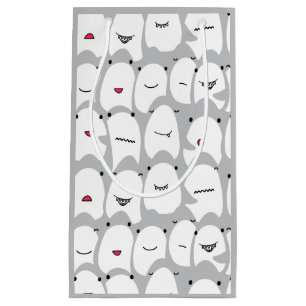 Funny Cartoon Sharks Kleine Geschenktüte