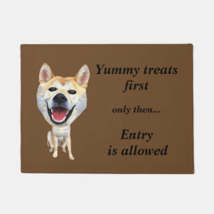 Funny Cartoon Shiba Inu Dog Doormat Fußmatte