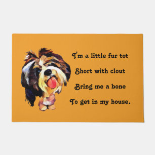 Funny Cartoon Shih Tzu Dog Doormat Fußmatte