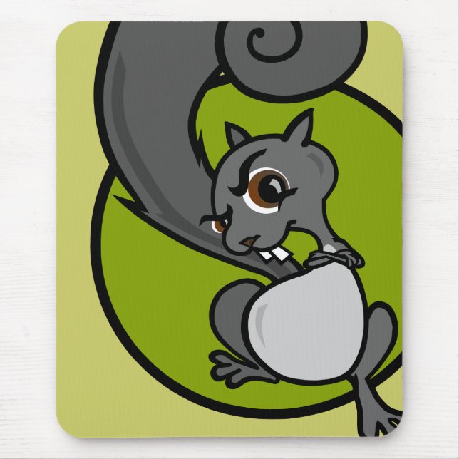 FUNNY CARTOON SQUIRREL MAUSPAD (Vorne)