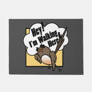 FUNNY CARTOON STYLE BIRD DOORMAT FUßMATTE