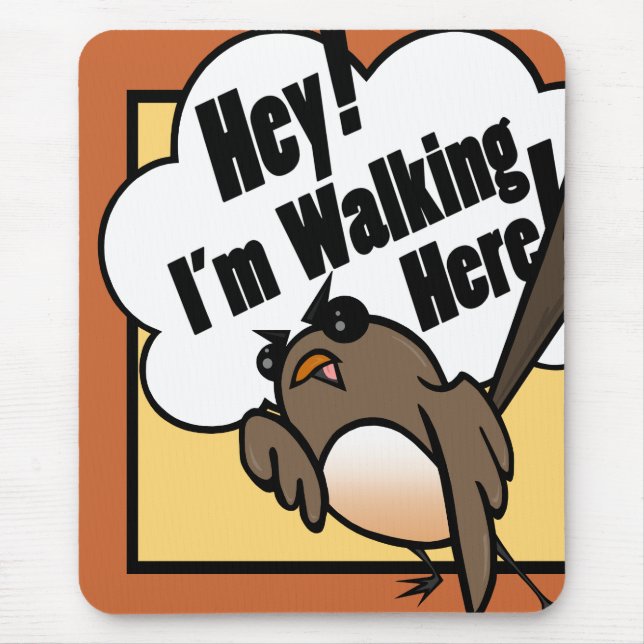 FUNNY CARTOON STYLE BIRD MOUSE PAD MOUSEPAD (Vorne)