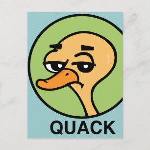 FUNNY CARTOON STYLE DUCK POSTCARD POSTKARTE