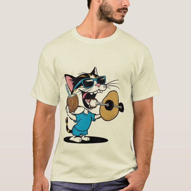 Funny Cartoon T - Shirt - Quirky & Playful Spaß (Vorderseite)
