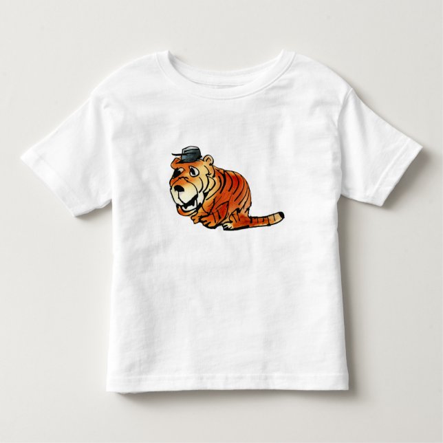 Funny Cartoon Tiger Infant Shirt - Unique Animal B (Vorderseite)