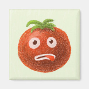 Funny Cartoon Tomato Magnet