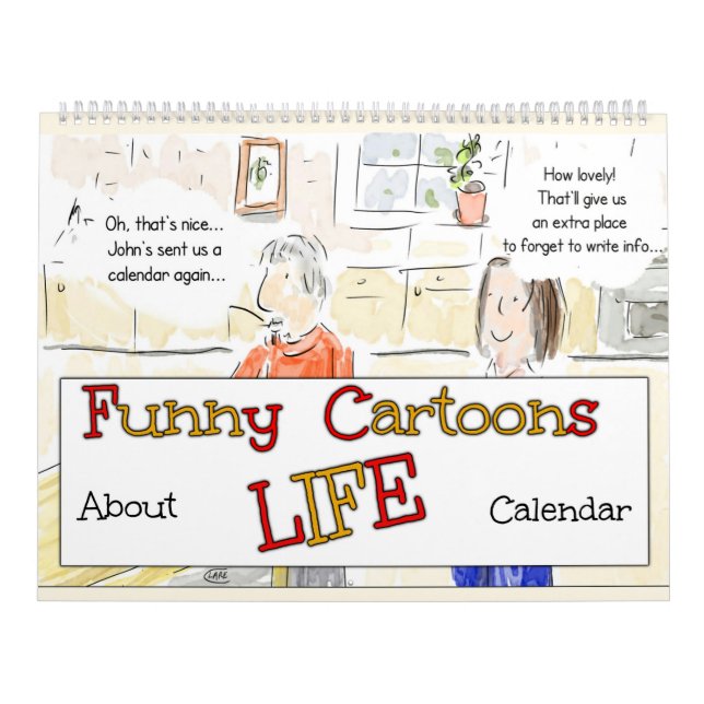 Funny Cartoon über das Leben Kalender (Titelbild)