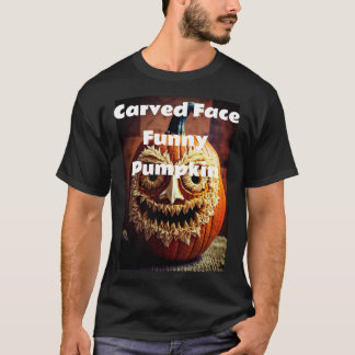 Funny Carved Pumpkin Gesicht Halloween Bekleidung  T-Shirt