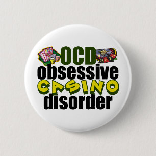 Funny Casino Addict Button
