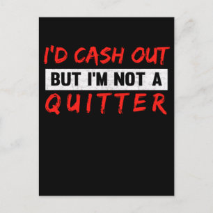 Funny Casino Gambling Lover Gambler Postkarte