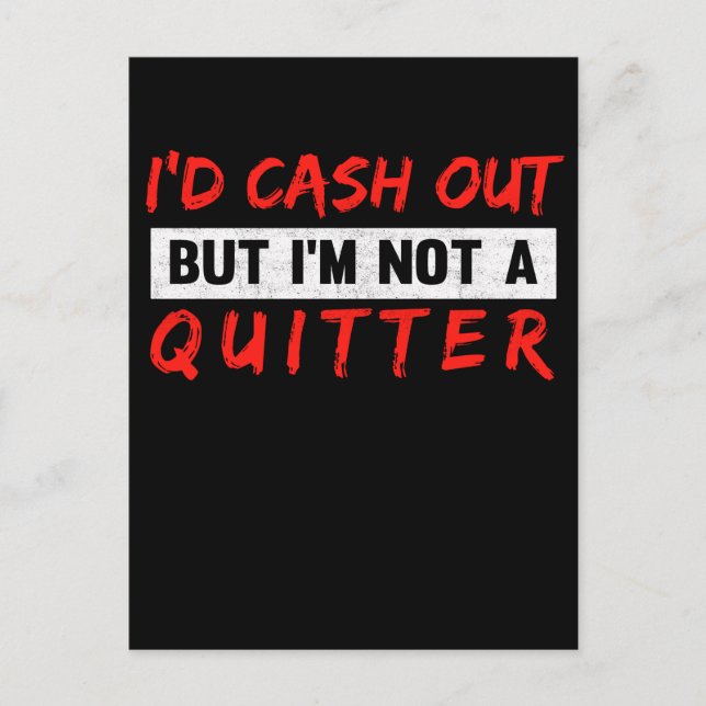 Funny Casino Gambling Lover Gambler Postkarte (Vorderseite)