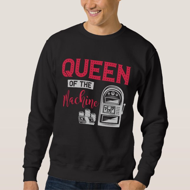 Funny Casino Gambling Quay Geldautomat Sweatshirt (Vorderseite)