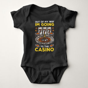 Funny Casino Gambling Spaß Spielplatz Poker Baby Strampler