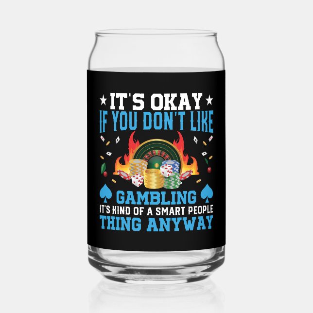 Funny Casino - Kunst Dosenglas (Vorderseite)