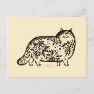 Funny Cat 2014 Kalender Postkarte