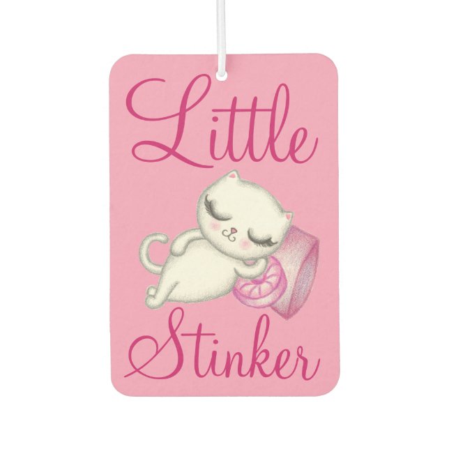 Funny Cat Air Freshener Autolufterfrischer (Vorderseite)