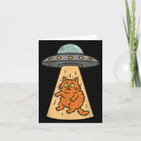 Funny Cat Alien Entführung Ufo Raumschiff Kitty Sc