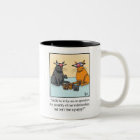 Funny Cat and Hunde Humor Tasse