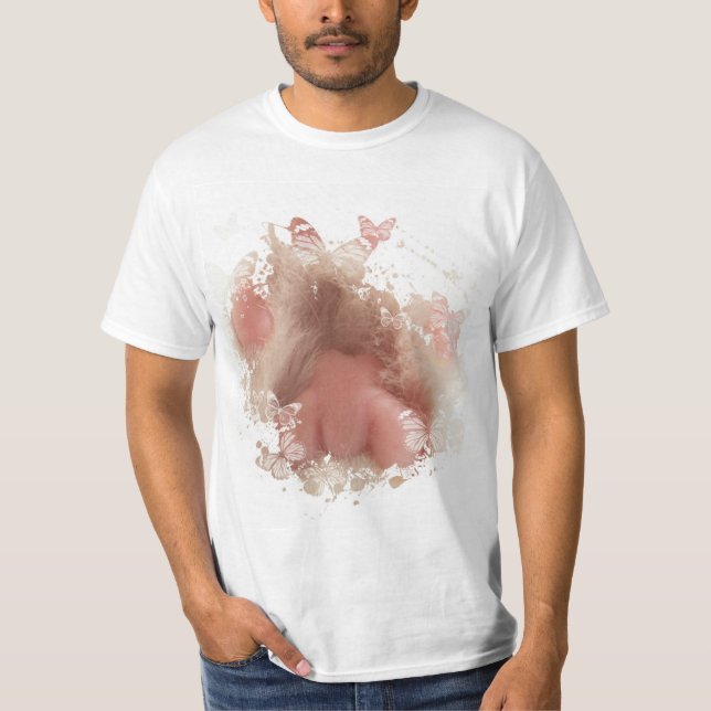 Funny Cat Artwork T-Shirt (Vorderseite)