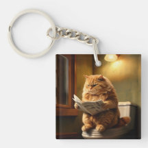 Funny Cat auf der Toilette | Quirky Bathroom Spaß