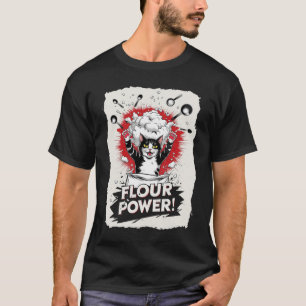 Funny Cat Bäckerei Mehl Power T-Shirt