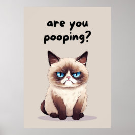 Funny Cat Bad Spaß Poster