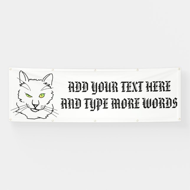 Funny Cat Banner (Horizontal)