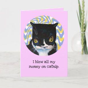 Funny Cat Birthday Card Karte