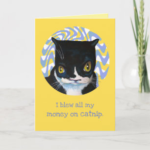 Funny Cat Birthday Card Karte