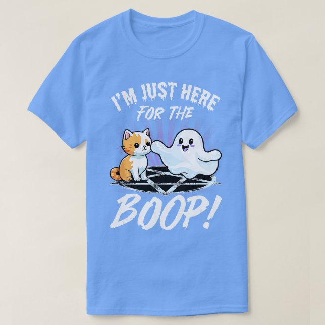 Funny Cat Boop Pub Ghost Men Kinder Frauen Hallowe T-Shirt (Design vorne)