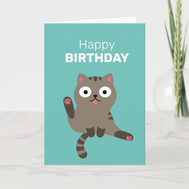Funny Cat Card Karte (Vorderseite)