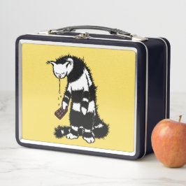 Funny Cat Chocolate Lover Metall Brotdose