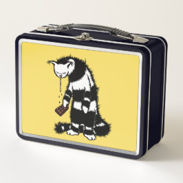 Funny Cat Chocolate Lover Metall Brotdose