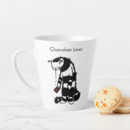 Funny Cat Chocolate Lover Milchtasse