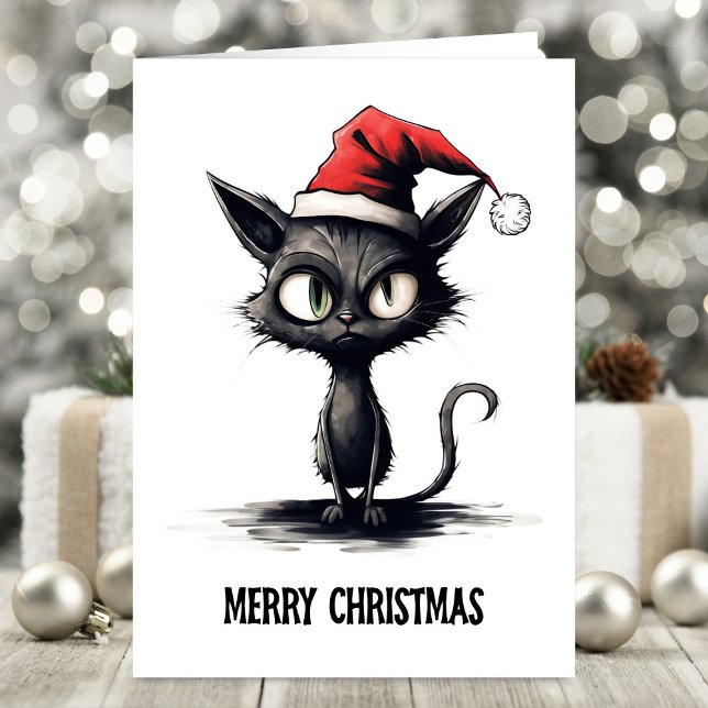 Funny Cat Christmas Karte (Von Creator hochgeladen)