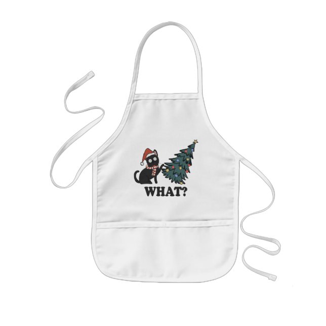 Funny Cat Christmas Kids Schürze (Vorne)