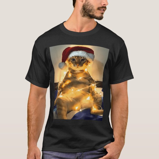 Funny Cat Christmas Meme Shirt Cute Holiday Meme C (Vorderseite)