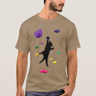 Funny Cat Climber Rock Klettergeschenk für Männer T-Shirt