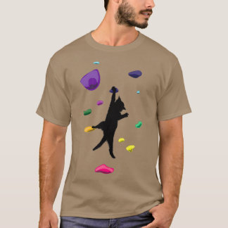 Funny Cat Climber Rock Klettergeschenk für Männer  T-Shirt